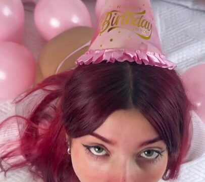 FiammiSxagain – Oral Sex And Swallowing Semen On Her Birthday