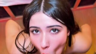 Strawberry Tabby Blowjob Her Boyfriend And Cums On Her Tits